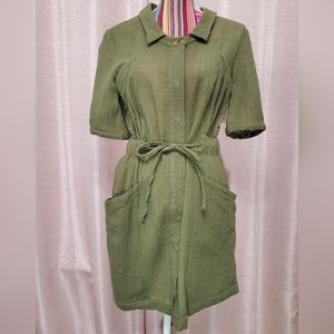 Calypso St Barth Dress M Green Wool